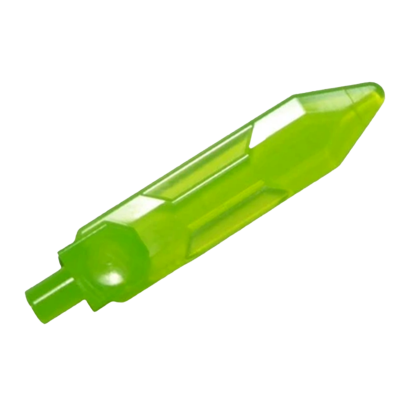 Зброя Lego Меч 2шт Blade with Bar 23860 6301802 Trans-Bright Green Б/У - Retromagaz