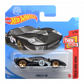 Машинка Базовая Hot Wheels Gum Ball 3000 Ford GT-40 Then and Now 1:64 GTC66 Black - Retromagaz