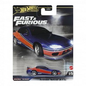 Машинка Premium Hot Wheels Nissan Silvia (S15) Fast & Furious 1:64 HYP73 Blue - Retromagaz