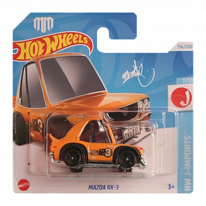 Машинка Базова Hot Wheels Mazda RX-3 (Tooned) J-Imports 1:64 HRY71 Orange - Retromagaz