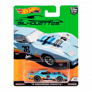 Машинка Premium Hot Wheels '76 Greenwood Corvette Silhouettes 1:64 FYN65 Light Blue - Retromagaz