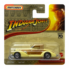 Машинка Большой Город Matchbox Auburn 1936 Auburn Speedster Indiana Jones Showroom 1:64 HLC64 White - Retromagaz