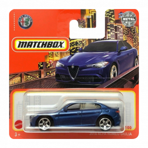 Машинка Большой Город Matchbox 2016 Alfa Romeo Giulia Metro 1:64 HFR89 Blue - Retromagaz