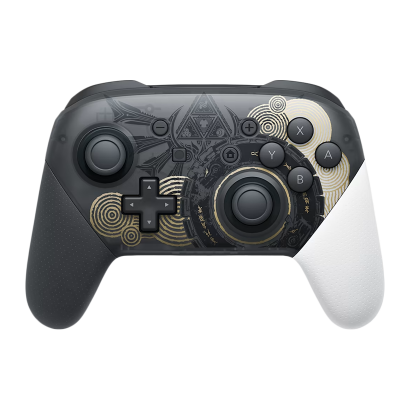 Геймпад Беспроводной Nintendo Switch Pro Controller The Legend of Zelda: Tears of the Kingdom Limited Edition Black Gold Б/У - Retromagaz