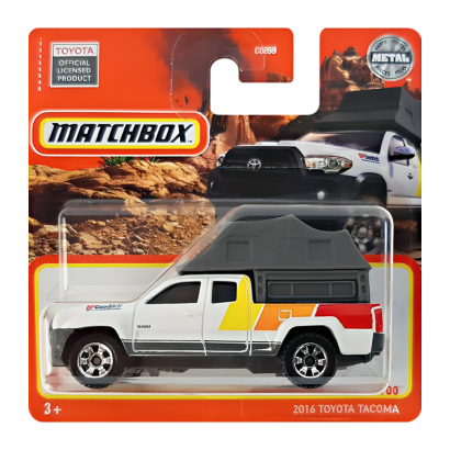 Машинка Большой Город Matchbox 2016 Toyota Tacoma Off-Road 1:64 HFT21 White - Retromagaz