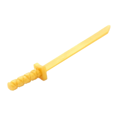 Оружие Lego Меч 4шт Shamshir Katana 21459 30173b 6374068 Bright Light Yellow Б/У - Retromagaz