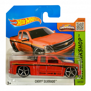 Машинка Базова Hot Wheels Chevy Silverado Workshop 1:64 CFK66 Red - Retromagaz