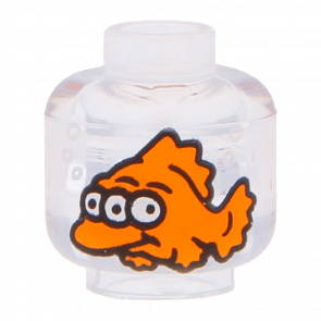 Фігурка Lego Вода Head without Face 3-Eyed Orange Fish Pattern Animals 3626cpb1109 6069899 Trans Clear Б/У