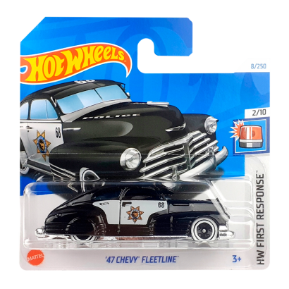 Машинка Базовая Hot Wheels '47 Chevy Fleetline Treasure Hunts First Response 1:64 HTF15 Black - Retromagaz