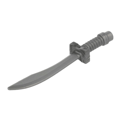 Зброя Lego Меч Saber Dao Curved Blade and Hilt with Bar End 25111 6172879 Flat Silver 4шт Б/У - Retromagaz