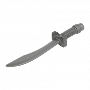 Оружие Lego Меч Saber Dao Curved Blade and Hilt with Bar End 25111 6172879 Flat Silver 4шт Б/У