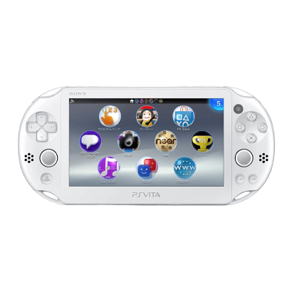 Консоль Sony PlayStation Vita Slim Модифікована 64GB White + 5 Вбудованих Ігор Б/У - Retromagaz