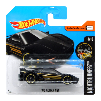 Машинка Базовая Hot Wheels '90 Acura NSX Nightburnerz 1:64 DVC36 Black - Retromagaz