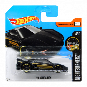 Машинка Базовая Hot Wheels '90 Acura NSX Nightburnerz 1:64 DVC36 Black