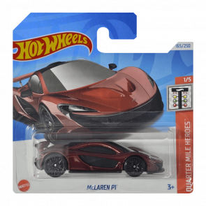 Машинка Базова Hot Wheels McLaren P1 Quarter Mile Heroes 1:64 HTD92 Red - Retromagaz