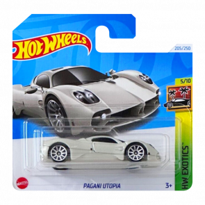 Машинка Базова Hot Wheels Pagani Utopia Exotics 1:64 HRY83 Grey