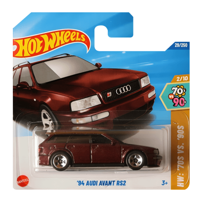 Машинка Базова Hot Wheels '94 Audi Avant RS2 '70s vs. '90s 1:64 HYW82 Red - Retromagaz