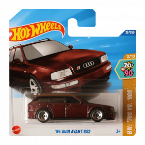 Машинка Базова Hot Wheels '94 Audi Avant RS2 '70s vs. '90s 1:64 HYW82 Red - Retromagaz