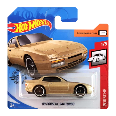 Машинка Базова Hot Wheels '89 Porsche 944 Turbo Porsche 1:64 GHF07 Gold - Retromagaz