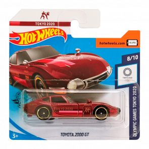 Машинка Базова Hot Wheels Toyota 2000GT Olympic Games Tokyo 2020 1:64 GHC98 Red - Retromagaz