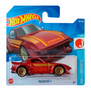 Машинка Базовая Hot Wheels Mazda RX-7 J-Imports 1:64 HCX24 Red - Retromagaz