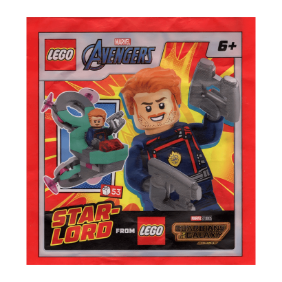 Конструктор Lego Фігурка Star Lord Paper Bag Super Heroes 242402 sh0873 Новий - Retromagaz