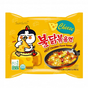 Локшина Samyang Buldak з Куркою та Сиром Hot Cheese Гостра 140g