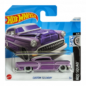 Машинка Базовая Hot Wheels Custom '53 Chevy Treasure Hunts Rod Squad 1:64 HTF18 Purple - Retromagaz