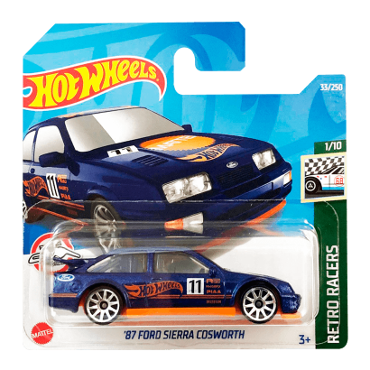 Машинка Базовая Hot Wheels '87 Ford Sierra Cosworth Retro Racers 1:64 HCW87 Dark Blue - Retromagaz