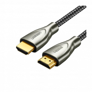 Кабель Ugreen HD131 Carbon Fiber Zinc Alloy HDMI 2.0 - HDMI 2.0 3m - Retromagaz