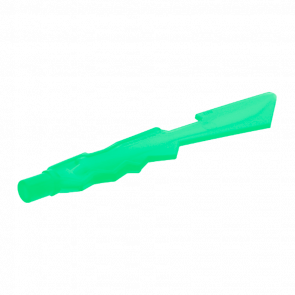 Зброя Lego Меч Jagged Edges with Marbled White Pattern 11439pb01 21548pb01 6116913 Trans-Bright Green 4шт Б/У