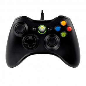 Геймпад Проводной Microsoft Xbox 360 Black Б/У