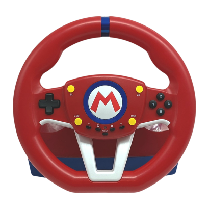 Кермо Hori Switch Mario Kart Racing Wheel Pro Mini NSW-204U Red Blue 1.5m Б/У - Retromagaz