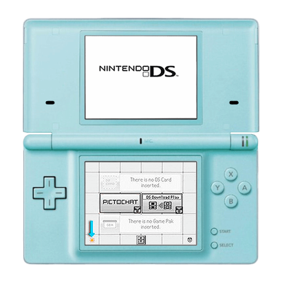 Консоль Nintendo DS i Модифікована 1GB Ice Blue + 10 Вбудованих Ігор Б/У - Retromagaz