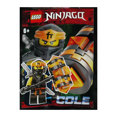 Конструктор Lego Фігурка Cole Foil Pack #7 Secrets of the Forbidden Spinjitzu Ninjago 892062 njo532 Новий - Retromagaz