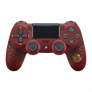 Геймпад Бездротовий Sony PlayStation 4 DualShock 4 Monster Hunter: World Limited Edition Version 2 Red Б/У - Retromagaz