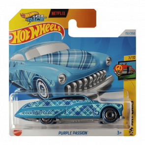 Машинка Базовая Hot Wheels Purple Passion Treasure Hunts Art Cars 1:64 HTF22 Blue - Retromagaz