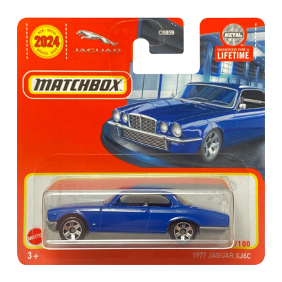 Машинка Велике Місто Matchbox 1977 Jaguar XJ6C Showroom 1:64 HVN26 Dark Blue - Retromagaz