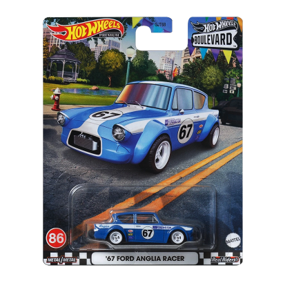 Машинка Premium Hot Wheels '67 Ford Anglia Racer Boulevard 1:64 GJT68/HKF32 Blue - Retromagaz