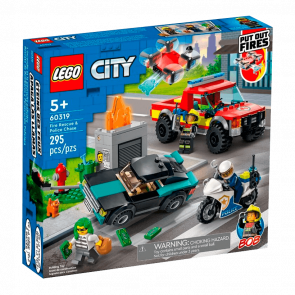 Конструктор Lego Пожарная Бригада Полицейская Погоня City 60319 Новый