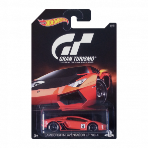 Тематична Машинка Hot Wheels Lamborghini Aventador LP 700-4 Gran Turismo 1:64 DJL20 Orange - Retromagaz