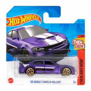 Машинка Базовая Hot Wheels '20 Dodge Charger Hellcat Then and Now 1:64 HKJ45 Purple