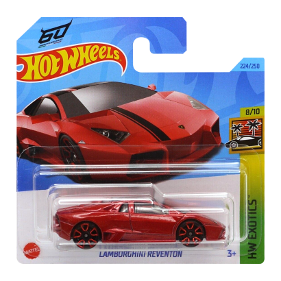 Машинка Базова Hot Wheels Lamborghini Reventon 60 Anniversario Exotics 1:64 HKH94 Red - Retromagaz