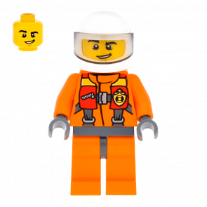 Фигурка Lego Coast Guard 973pb1437 Helicopter Pilot Harness City cty0411 Б/У - Retromagaz