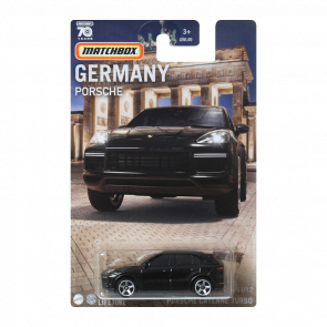 Тематическая Машинка Matchbox Porsche Cayenne Turbo Germany 1:64 GWL49/HPC66 Black - Retromagaz