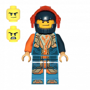 Фігурка Lego Knights Clay Moorington Dark Blue Helmet Nexo Knights nex134 Б/У