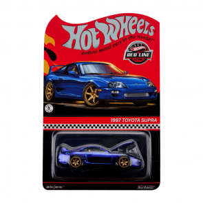 Машинка Premium Hot Wheels 1997 Toyota Supra Red Line Club RLC 1:64 HWF07 Blue - Retromagaz