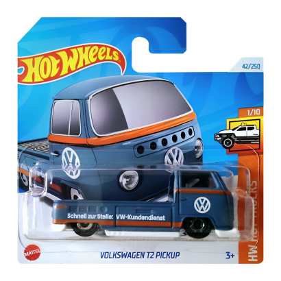 Машинка Базовая Hot Wheels Volkswagen T2 Pickup Hot Trucks 1:64 HTC28 Grey - Retromagaz