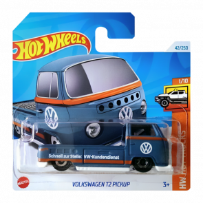 Машинка Базовая Hot Wheels Volkswagen T2 Pickup Hot Trucks 1:64 HTC28 Grey - Retromagaz