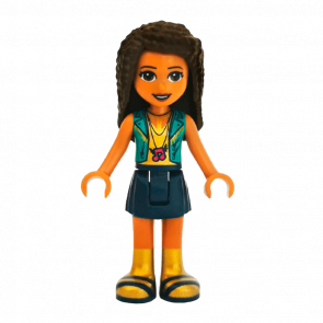 Фигурка Lego Girl Andrea Dark Blue Skirt Friends frnd292 Б/У